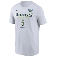Men's Nike Paige Bueckers White Dallas Wings 2025 WNBA Draft Heroine Edition Name & Number T-Shirt