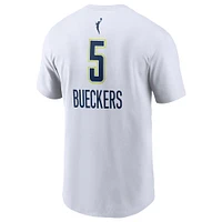 Men's Nike Paige Bueckers White Dallas Wings 2025 WNBA Draft Heroine Edition Name & Number T-Shirt