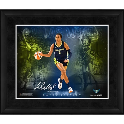 Satou Sabally Dallas Wings Facsimile Signature Framed 16" x 20" Stars of the Game Collage