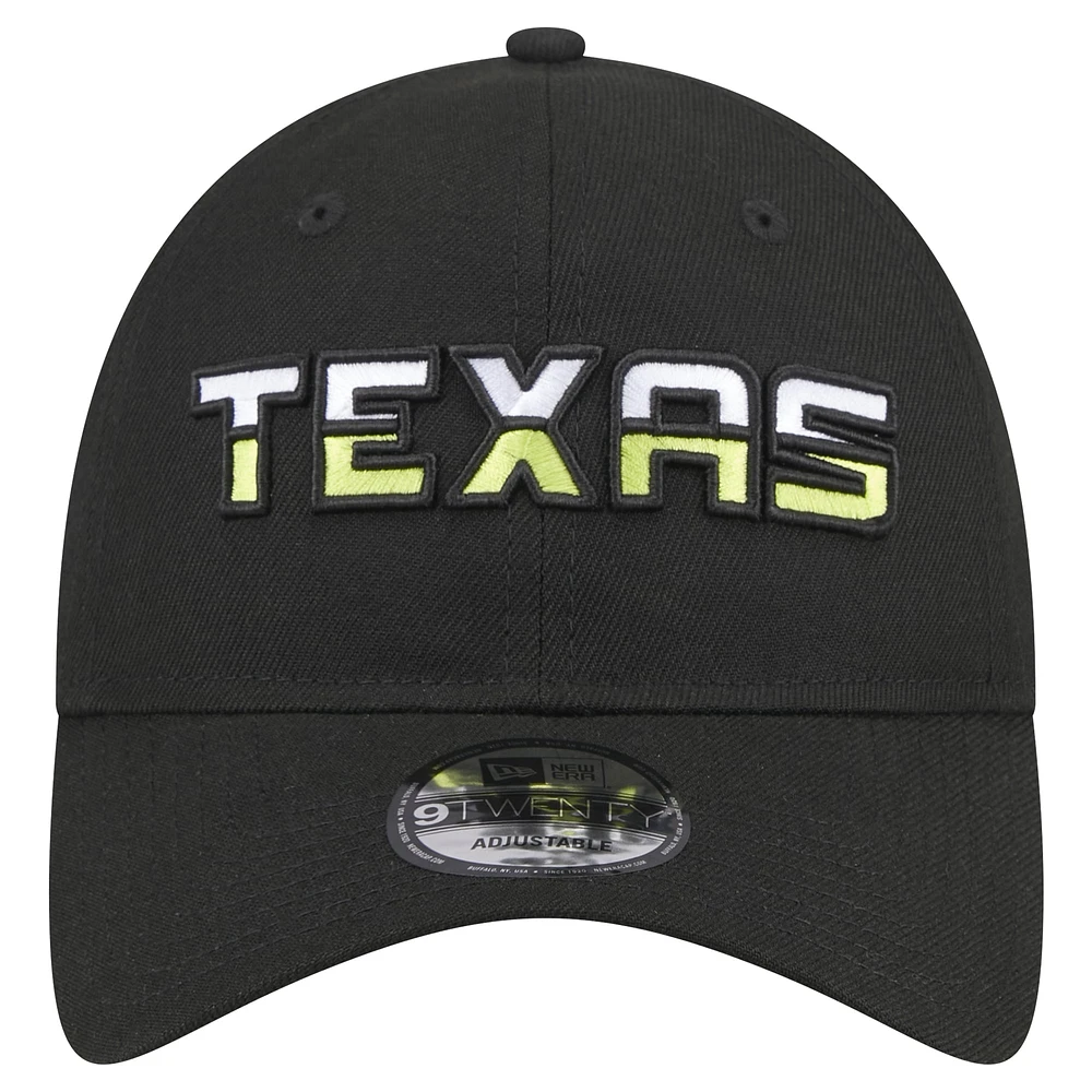 Unisex New Era Black Dallas Wings Rebel Series 9TWENTY Adjustable Hat