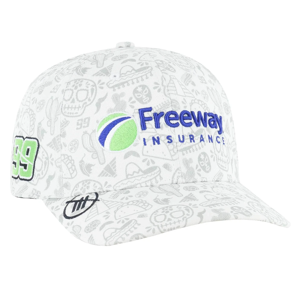 Casquette Flex pour homme Daniel Suarez '47 Freeway Insurance Trophy - Blanc