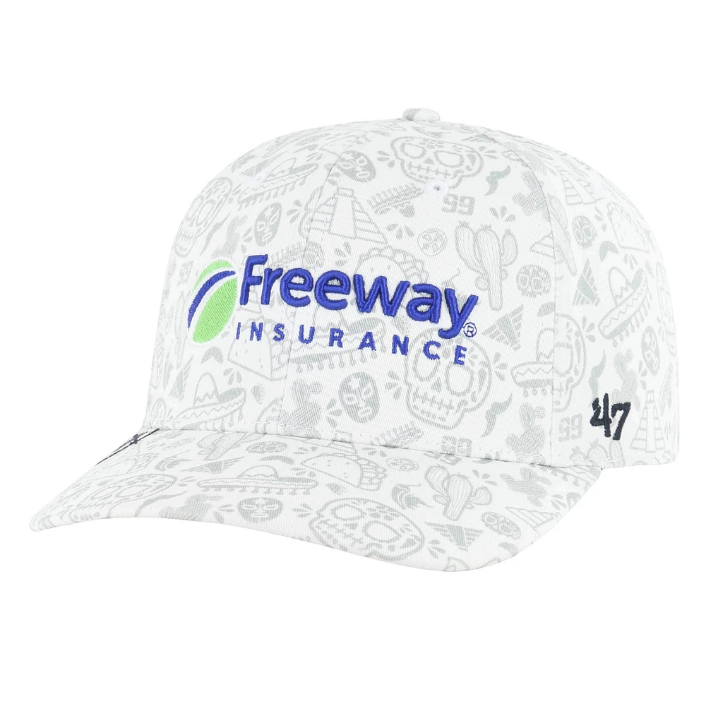 Casquette Flex pour homme Daniel Suarez '47 Freeway Insurance Trophy - Blanc