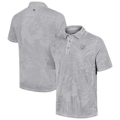 Polo Tommy Bahama gris Daniel Suarez Santiago Paradise pour hommes