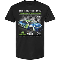 Men's Trackhouse Racing Team Collection Black Daniel Suarez 2024 NASCAR Cup Series Playoffs Freeway Insurance T-Shirt