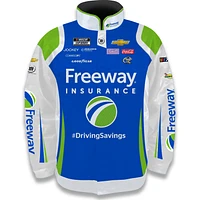 Men's Trackhouse Racing Team Collection  Black Daniel Suarez Freeway Insurance Nylon Uniform Full-Snap Jacket