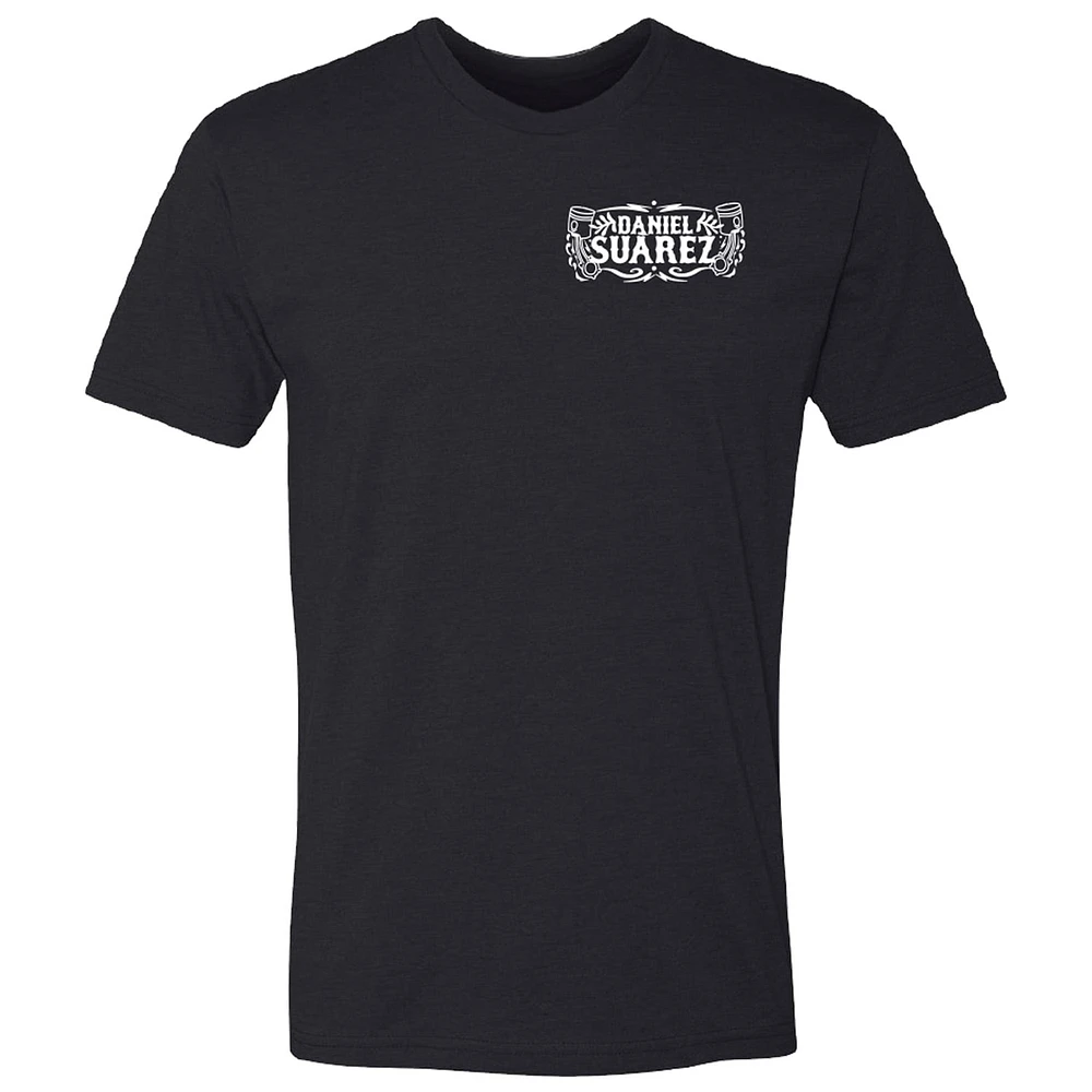 Men's Trackhouse Racing Team Collection  Black Daniel Suarez Name Crest T-Shirt