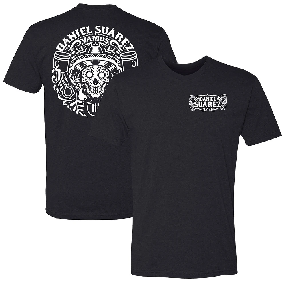 Men's Trackhouse Racing Team Collection Black Daniel Suarez Name Crest T-Shirt