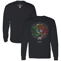 Men's Trackhouse Racing Team Collection  Black Daniel Suarez Pancho Long Sleeve T-Shirt