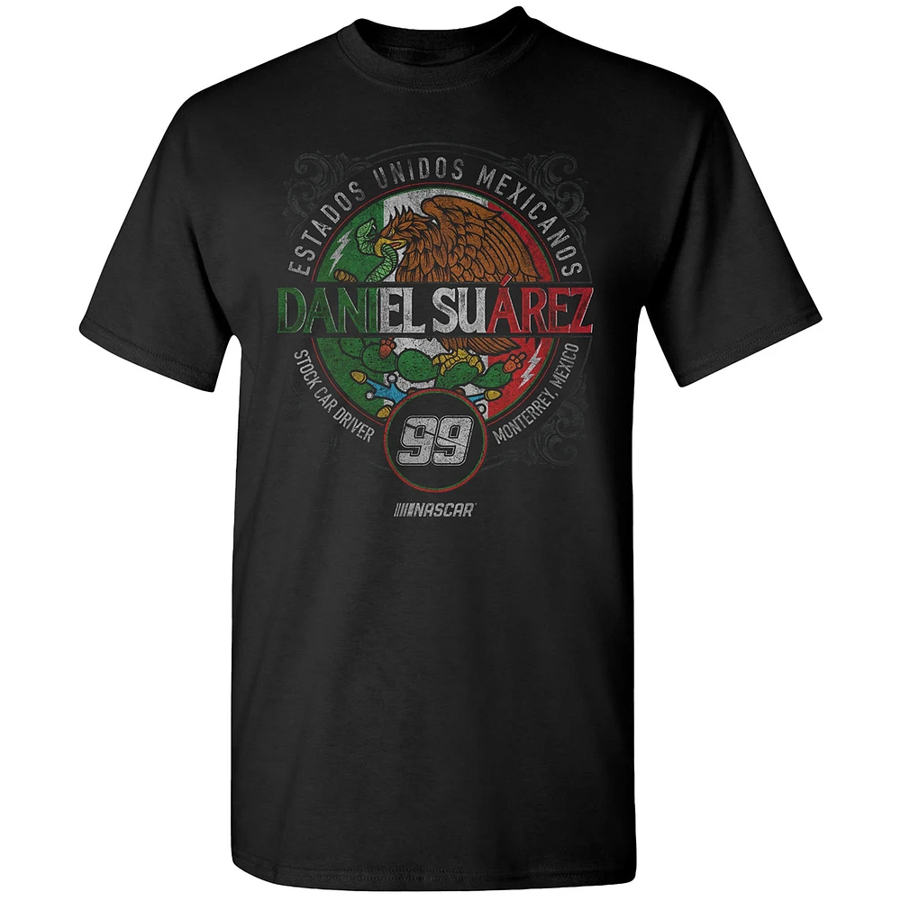 Men's Trackhouse Racing Team Collection  Black Daniel Suarez Pancho T-Shirt