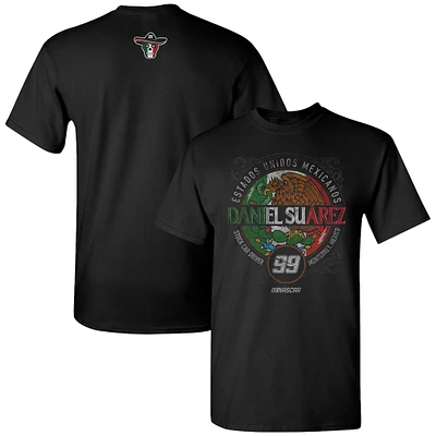 T-shirt noir Daniel Suarez Pancho de la collection Trackhouse Racing Team pour hommes