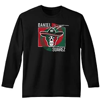 Men's Trackhouse Racing Team Collection  Black Daniel Suarez Vivo Long Sleeve T-Shirt