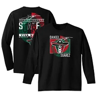 Men's Trackhouse Racing Team Collection  Black Daniel Suarez Vivo Long Sleeve T-Shirt