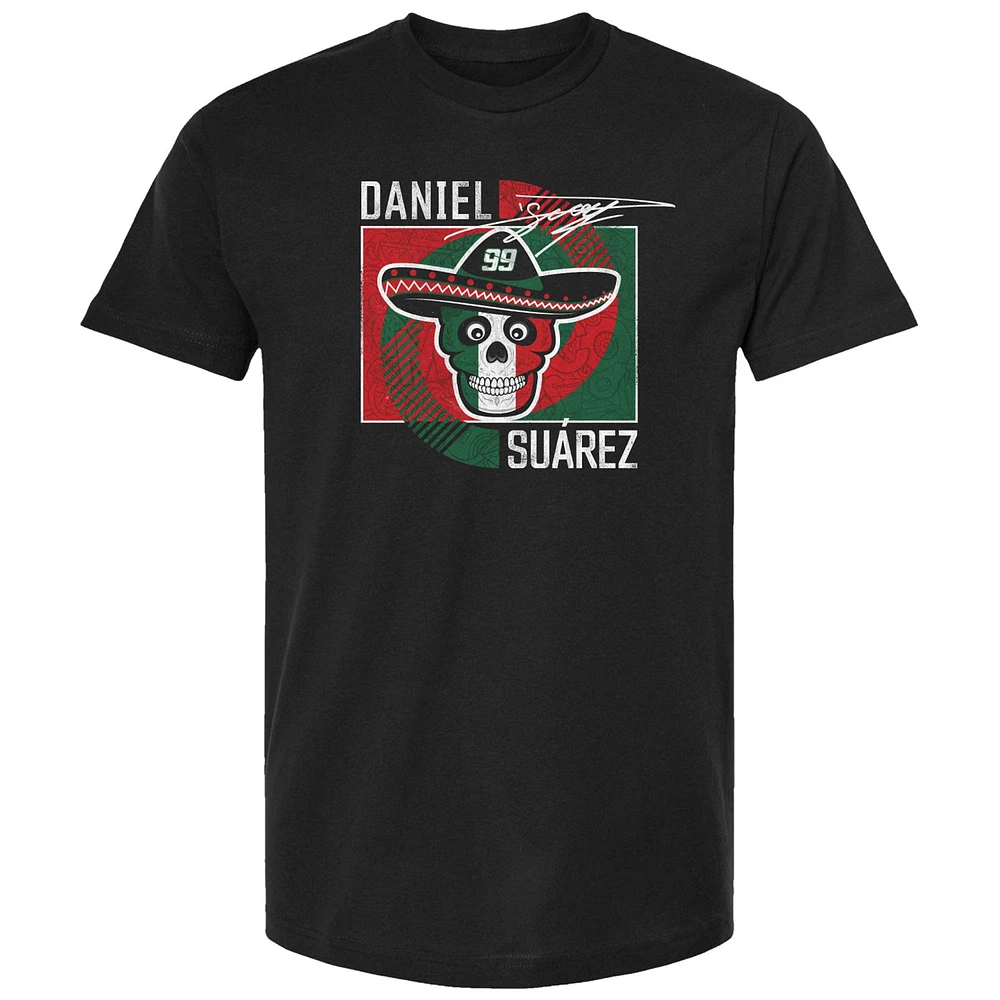 T-shirt noir Daniel Suarez Vivo de la collection Trackhouse Racing Team pour hommes