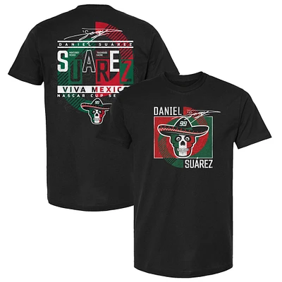 T-shirt noir Daniel Suarez Vivo de la collection Trackhouse Racing Team pour hommes