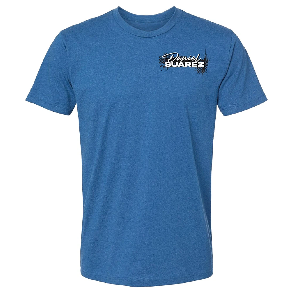 Men's Trackhouse Racing Team Collection  Heather Blue Daniel Suarez Car T-Shirt