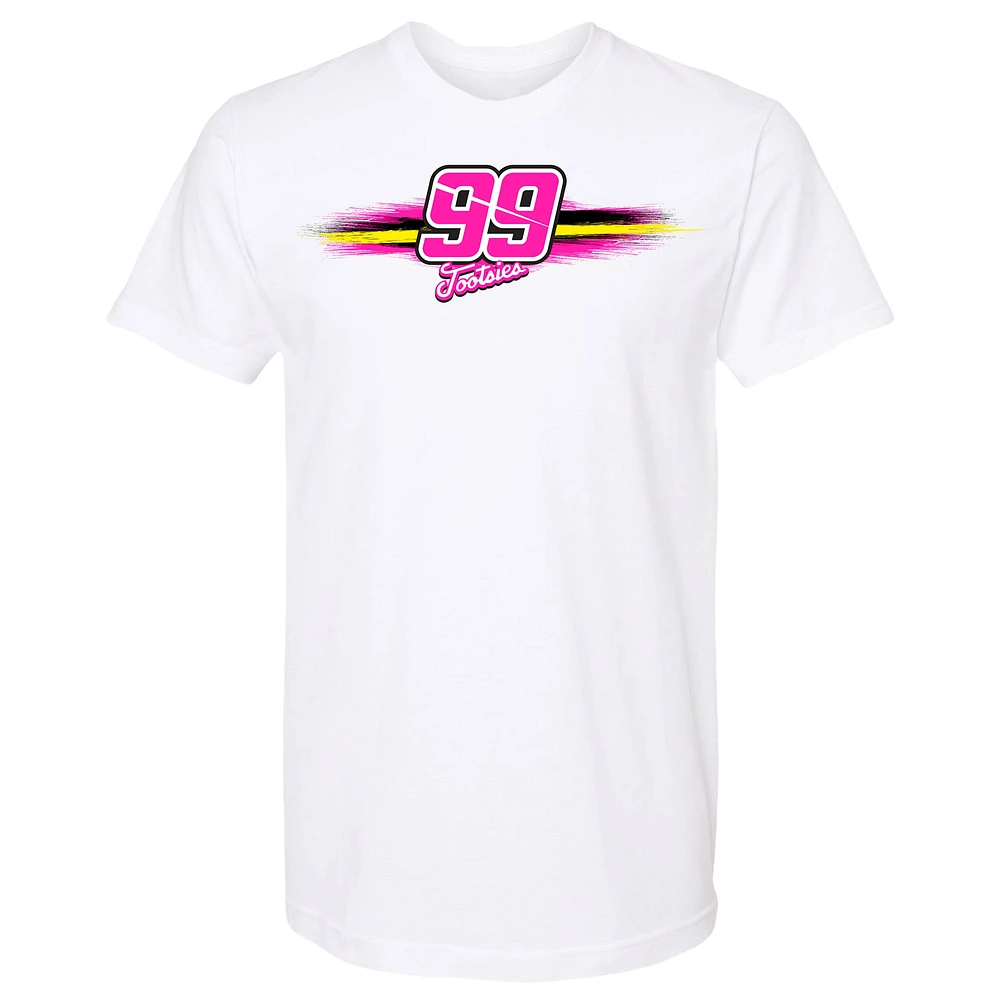 T-shirt blanc pour homme de la collection Trackhouse Racing Team Daniel Suarez Tootsie's Cruisin Car