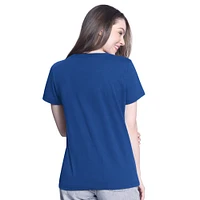 Women's G-III 4Her by Carl Banks  Royal Daniel Suarez Batter Up V-Neck T-Shirt