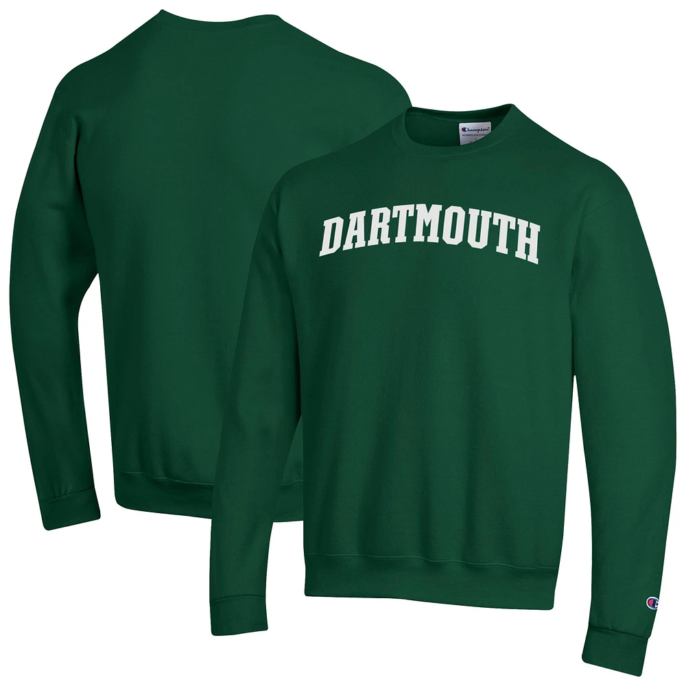 Men's Champion  Green Dartmouth Big Basic Arch Fleece Pullover Sweatshirt