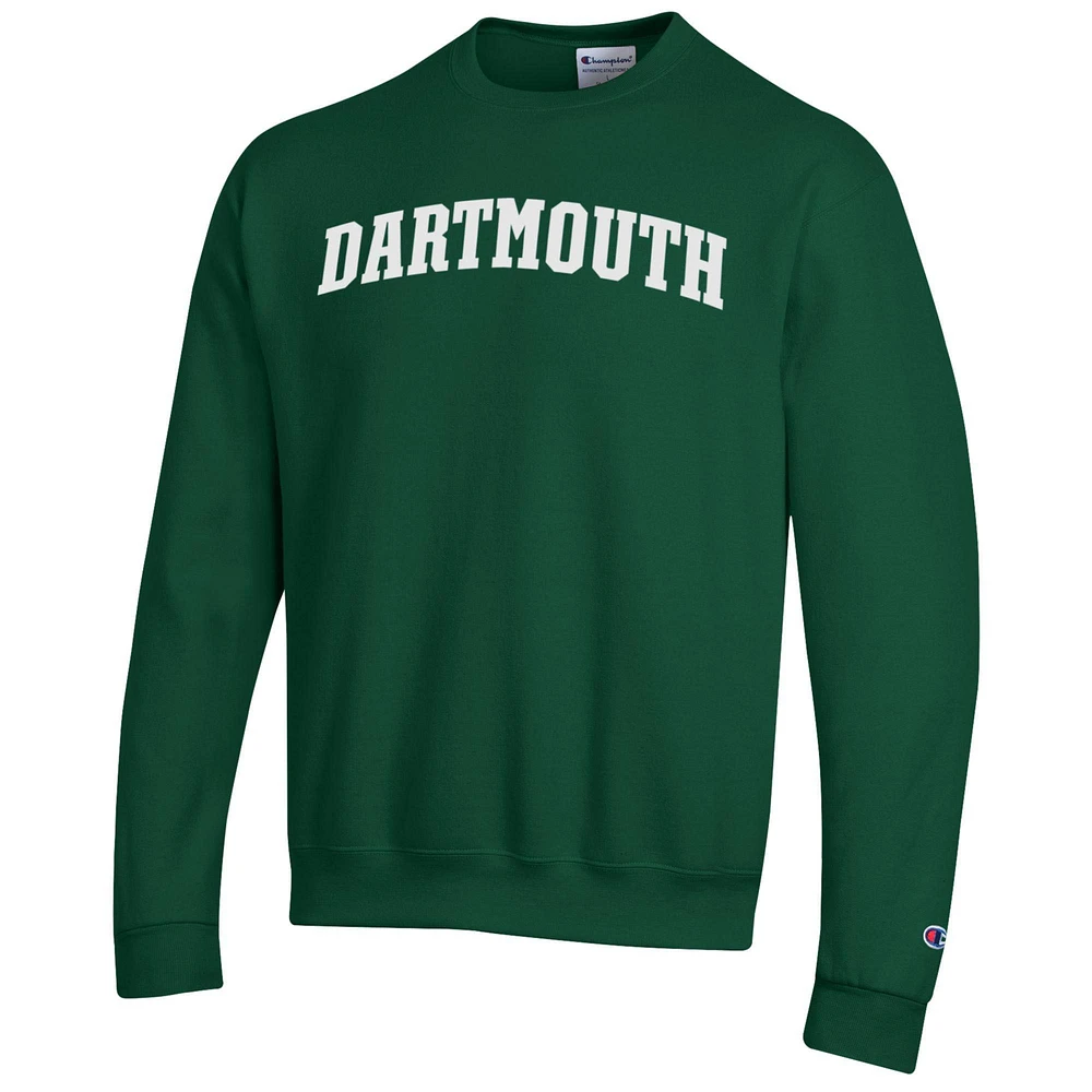 Men's Champion  Green Dartmouth Big Basic Arch Fleece Pullover Sweatshirt