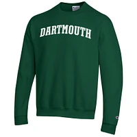 Men's Champion  Green Dartmouth Big Basic Arch Fleece Pullover Sweatshirt