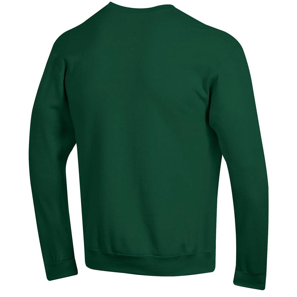 Men's Champion  Green Dartmouth Big Basic Arch Fleece Pullover Sweatshirt