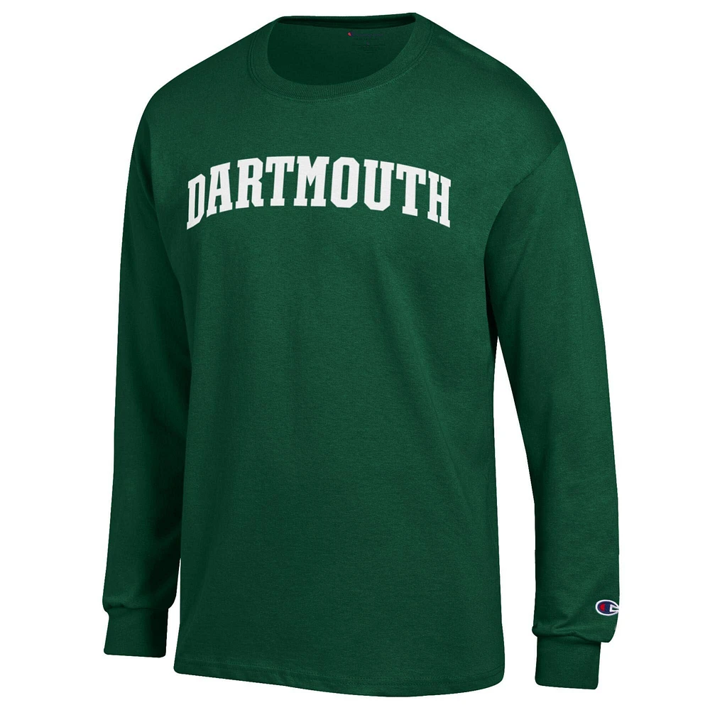 Men's Champion  Green Dartmouth Big Basic Arch Long Sleeve T-Shirt