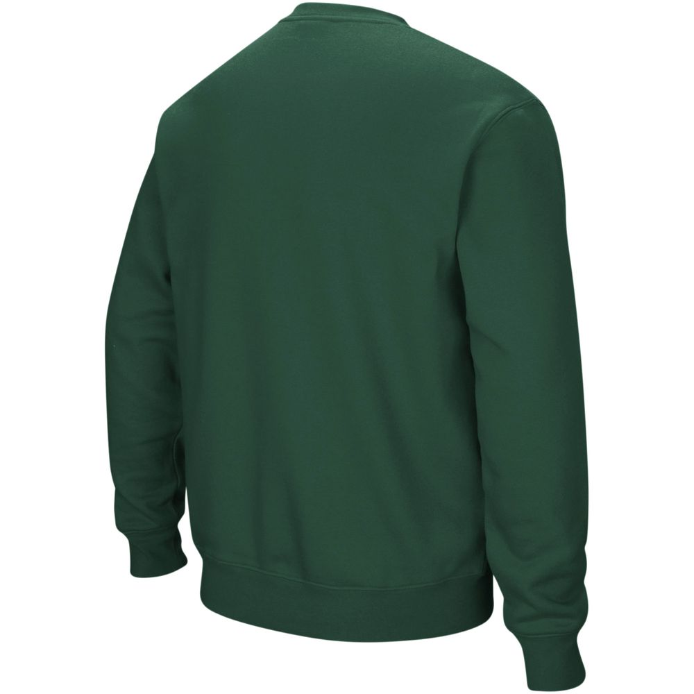 Men's Colosseum Green Dartmouth Big Arch & Logo Crew Neck Sweatshirt