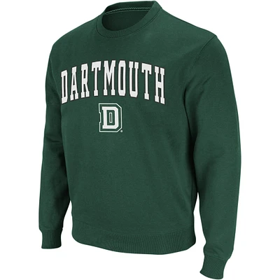 Colosseum Green Dartmouth Big Arch & Logo Sweat à col rond pour homme