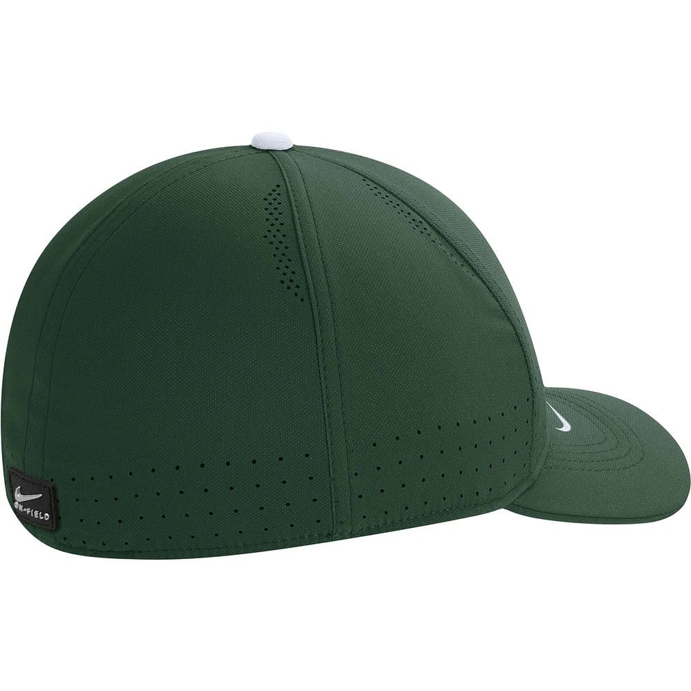 Men's Nike Green Dartmouth Big Green 2022 Sideline Classic99 Swoosh Performance Flex Hat