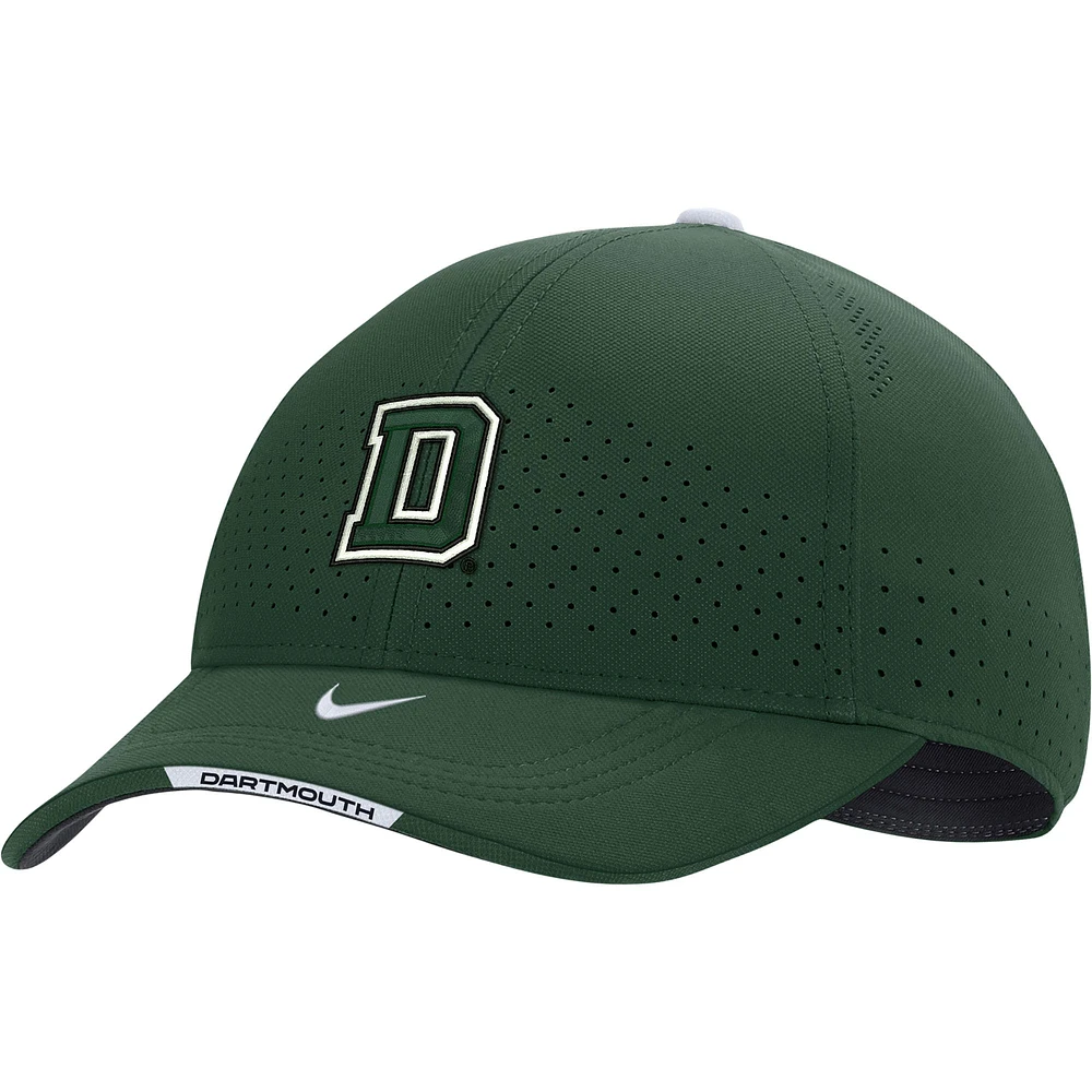 Men's Nike Green Dartmouth Big Green 2022 Sideline Classic99 Swoosh Performance Flex Hat