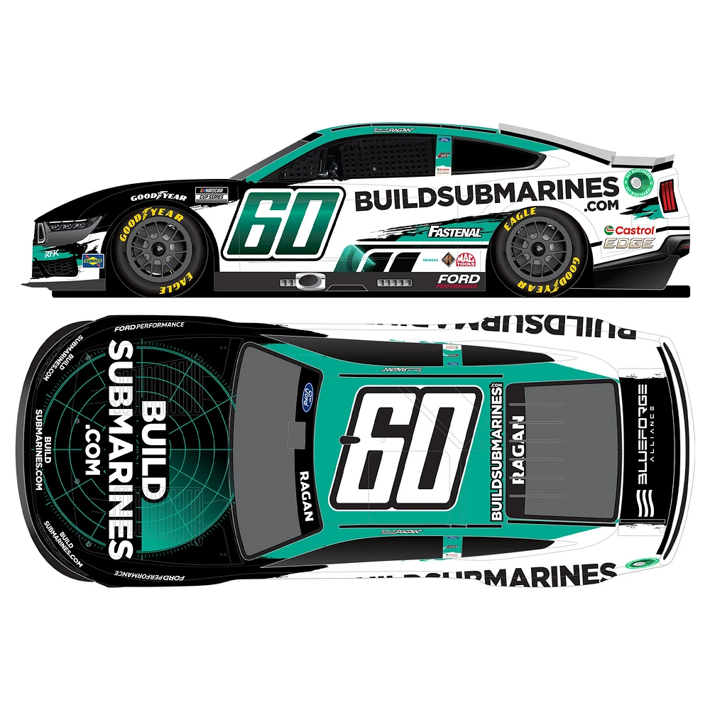 Action Racing  David Ragan 2024 #60 Buildsubmarines.com 1:24 Regular Paint Die-Cast Ford Mustang