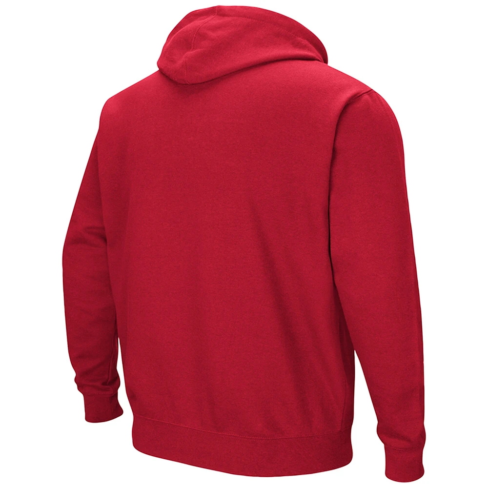 Sweat à capuche Colosseum Red Davidson Wildcats Arch & Logo 3.0 pour hommes