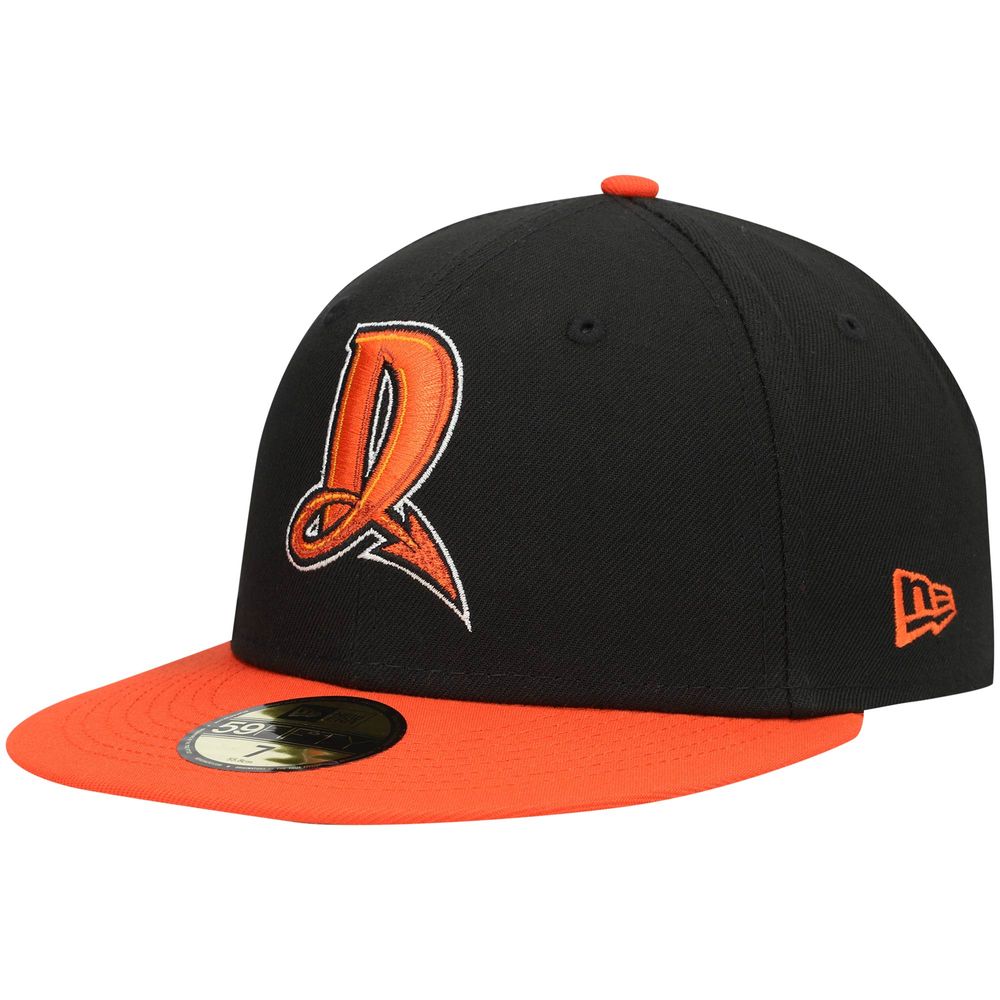 Men's New Era Black Dayton Dragons Authentic Collection Team Alternate 59FIFTY Fitted Hat