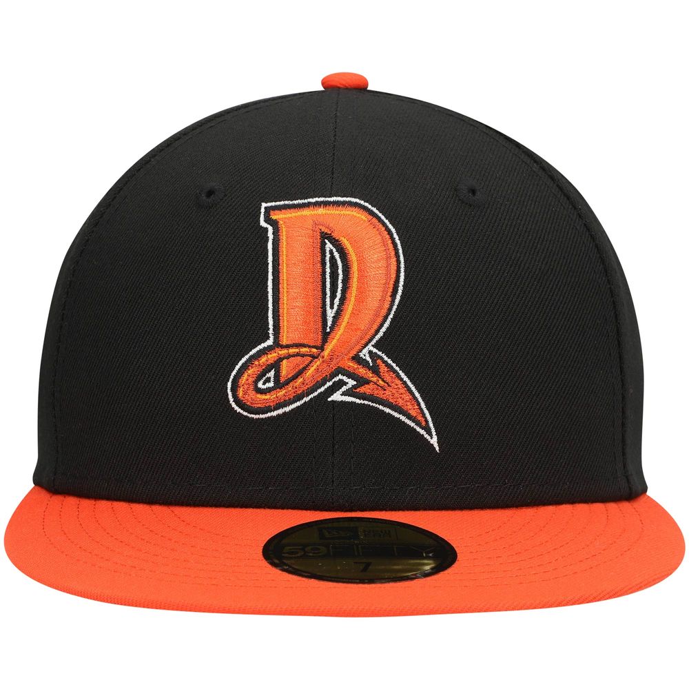 Men's New Era Black Dayton Dragons Authentic Collection Team Alternate 59FIFTY Fitted Hat