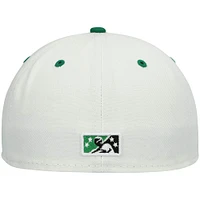 Men's New Era White Dayton Dragons Alternate Authentic Collection 59FIFTY Fitted Hat