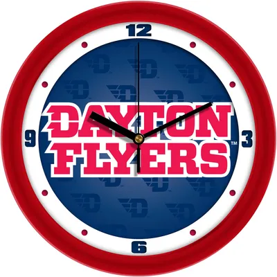 Dayton Flyers 11.5'' Suntime Premium Glass Face Dimension Wall Clock