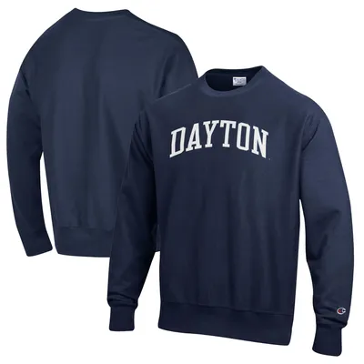 Dayton Flyers Champion Reverse Weave Fleece Crewneck Sweatshirt - Navy