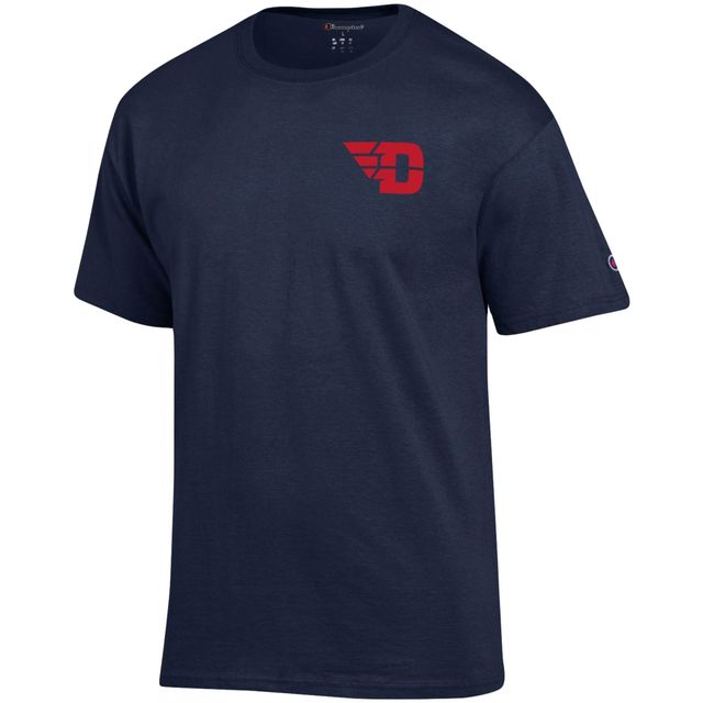 T-shirt Champion Navy Dayton Flyers Stack 2-Hit pour homme