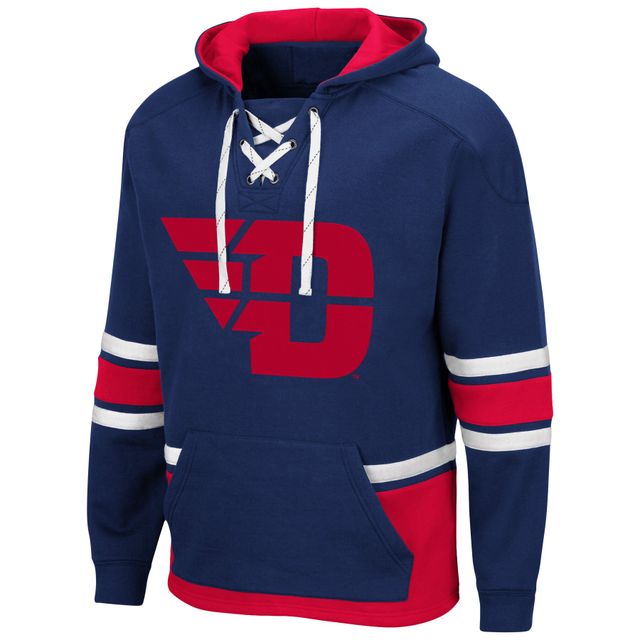 Pull à capuche Colosseum Navy Dayton Flyers Lace Up 3.0 pour hommes
