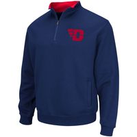 Men's Colosseum Navy Dayton Flyers Tortugas Logo Quarter-Zip Jacket