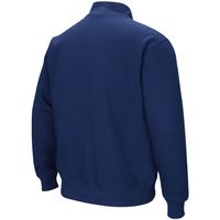 Men's Colosseum Navy Dayton Flyers Tortugas Logo Quarter-Zip Jacket