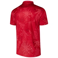 Polo de l'équipe Colosseum rouge Dayton Flyers Palms pour hommes