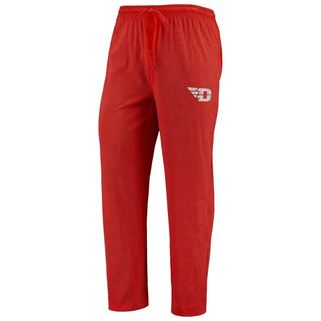 Concepts Sport Red/Heathered Charcoal Dayton Flyers Meter T-shirt à manches longues et pantalon Ensemble de nuit