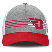 Casquette ajustable pour homme Fanatics Heather Grey/Red Dayton Flyers Profile Trucker