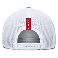 Casquette ajustable pour homme Fanatics Heather Grey/Red Dayton Flyers Profile Trucker