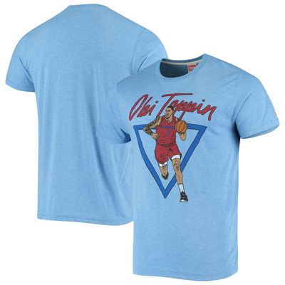 Men's Philadelphia Phillies Light Blue Hyperlocal Tri-Blend T-Shirt