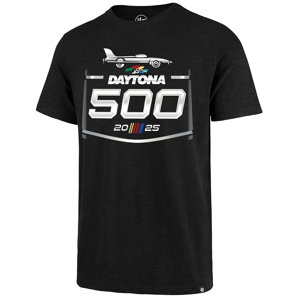 T-shirt noir pour homme Daytona International Speedway 500 Grit Scrum '47