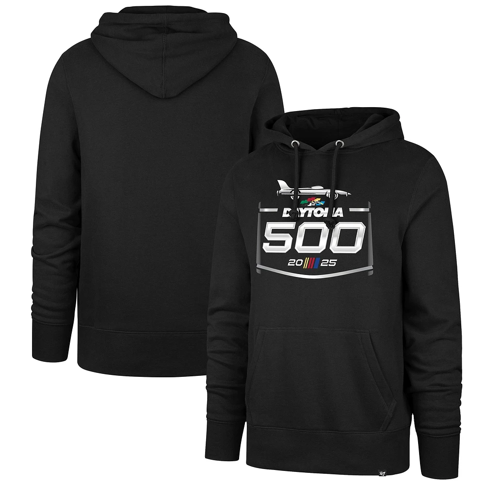 Men's '47 Black Daytona International Speedway 500 Pullover Hoodie