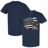 Men's Checkered Flag Navy 2023 Daytona 500 TrueTimber Camo T-Shirt