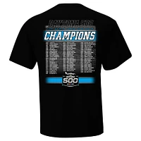 Men's Checkered Flag Sports Black Daytona International Speedway 2025 500 Champions T-Shirt